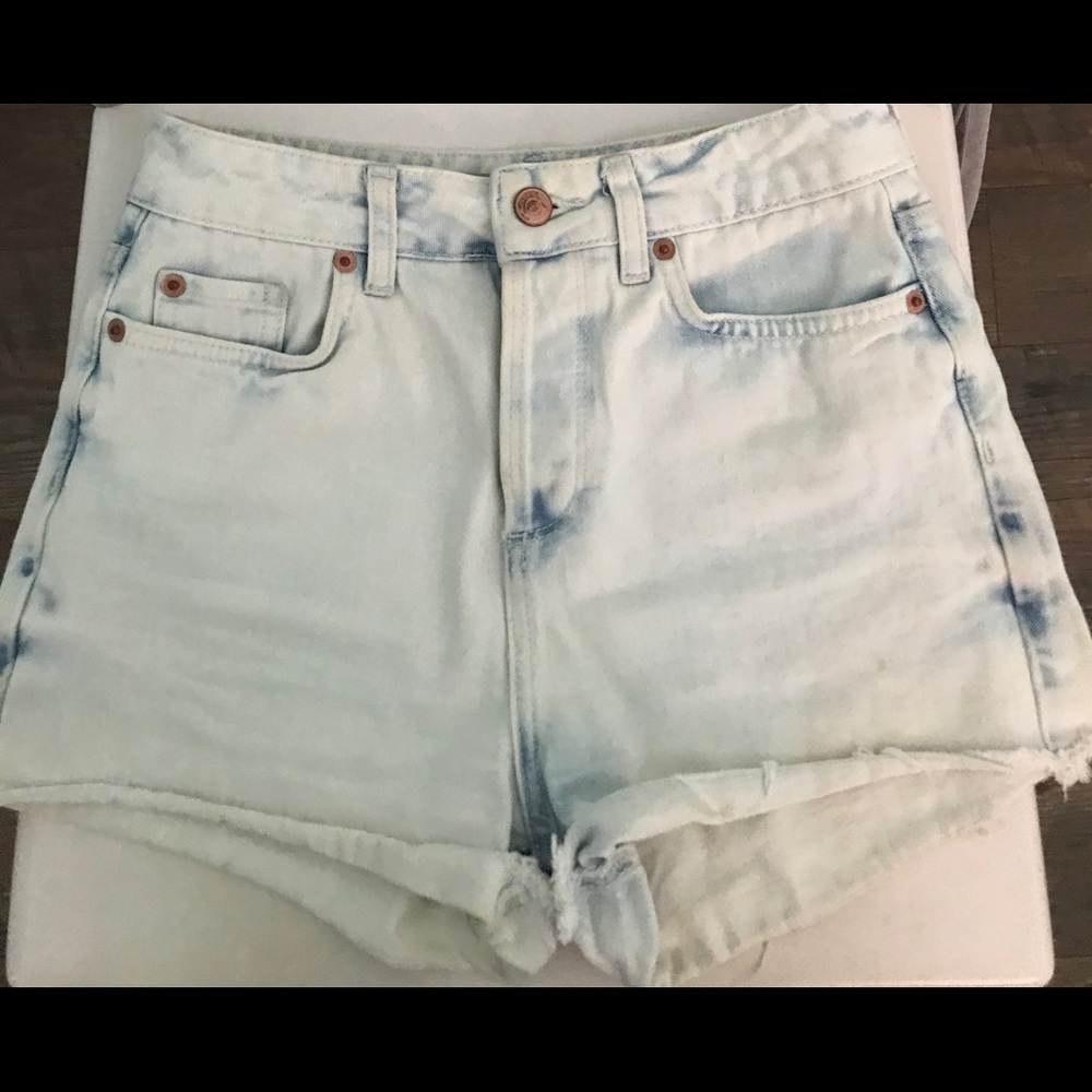 TOPSHOP moto high waisted shorts